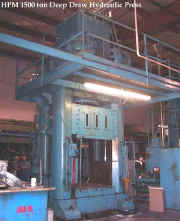 HPM 1500 ton 4 poster deep draw hydraulic press