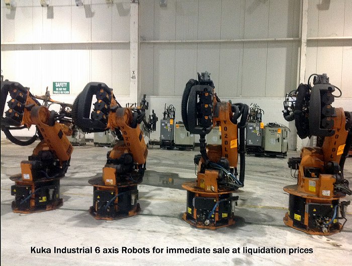 Used industrial best sale robots for sale