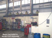 Used Maestri parts Oven used with aluminum forging screw presses